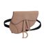 Saddle Belt Pouch, &pound;850, Handbags, Pink, Leather, Front view